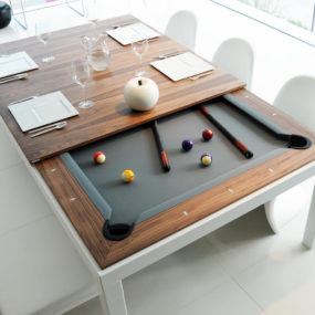 This Kitchen has a Dining Pool Table Combo